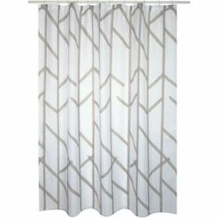 Rideau De Douche MSV Tree Gris 180cm - Gris