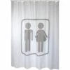 Rideau De Douche MSV Homme/femme Gris 180cm - Gris