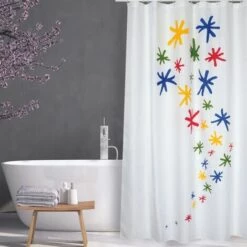 Rideau De Douche MSV Orion Multicolore 180cm - Multicolore