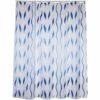 Rideau De Douche MSV Seventies Bleu 180cm - Bleu