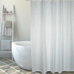 Rideau De Douche MSV Mosaik Noir 180cm - Noir -Promos MSV Magasin 26844800 5