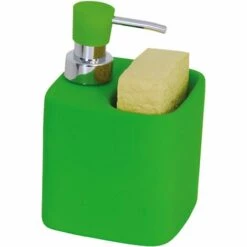 MSV DISTRIBUTEUR SAVON/PORTE EPONGE MALAGA VERT