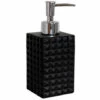 MSV Distributeur De Savon En Polyrésine Noir KUBIK