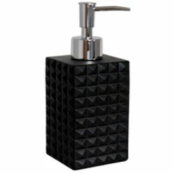 MSV Distributeur De Savon En Polyrésine Noir KUBIK