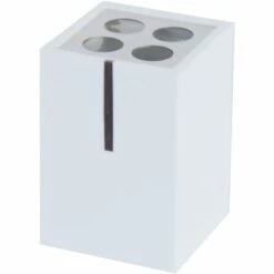 MSV PORTE BROSSES A DENTS POLYRESINE BLANC