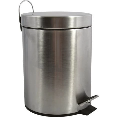 MSV Poubelle à Pédale Inox 20L Inox - Gris 1 MSV Poubelle à Pédale Inox 20L Inox - Gris