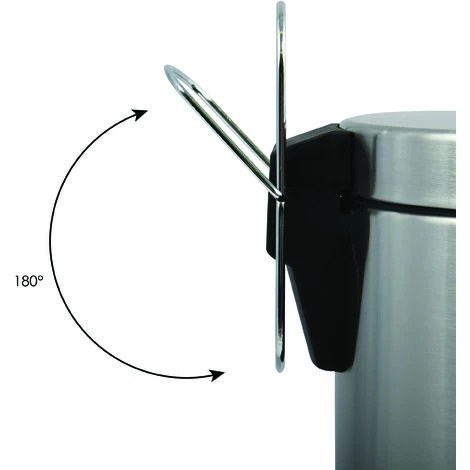 MSV Poubelle à Pédale Inox 20L Inox - Gris 2 MSV Poubelle à Pédale Inox 20L Inox - Gris – Image 2