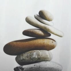 MSV Rideau De Douche Polyester SPIRIT 180x200cm Blanc - Anneaux Inclus - Multicolor -Promos MSV Magasin 29457924 3