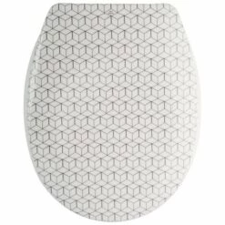 MSV Abattant WC Thermo Dur MOZAIK Beige - Charnières PS - Beige