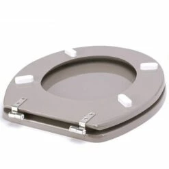 MSV Abattant WC MDF Finition Brillante Taupe - Charnières Inox - Taupe -Promos MSV Magasin 29458091 3