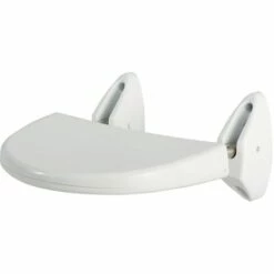 MSV Siège De Douche Mural Rabattable ABS & Inox Blanc - Max 120kg - Blanc -Promos MSV Magasin 29458225 4