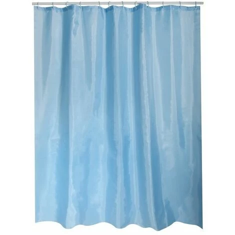 MSV Rideau De Douche Polyester 180x200cm Paris - Anneaux Inclus - Gris 1 MSV Rideau De Douche Polyester 180x200cm Paris - Anneaux Inclus - Gris