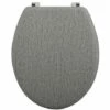 MSV Abattant WC MDF EMILIA Gris - Charnières Inox - Gris