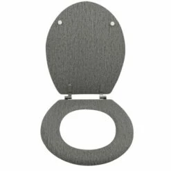 MSV Abattant WC MDF EMILIA Gris - Charnières Inox - Gris 7 MSV Abattant WC MDF EMILIA Gris - Charnières Inox - Gris -Promos MSV Magasin 29458268 4