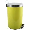 MSV Poubelle à Pédale Inox 12L Vert - Vert