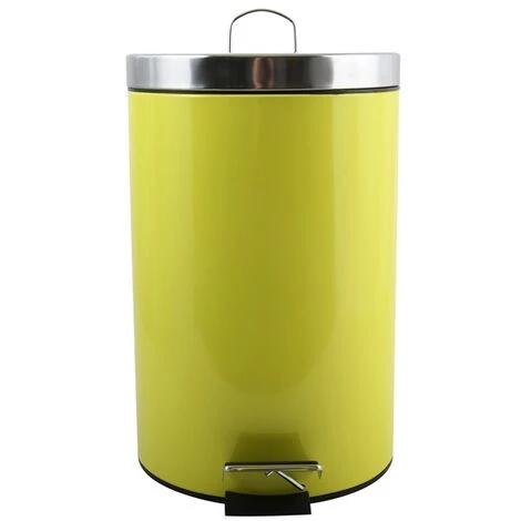 MSV Poubelle à Pédale Inox 12L Vert - Vert 2 MSV Poubelle à Pédale Inox 12L Vert - Vert – Image 2
