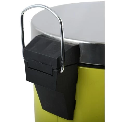 MSV Poubelle à Pédale Inox 12L Vert - Vert 3 MSV Poubelle à Pédale Inox 12L Vert - Vert – Image 3
