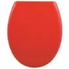 MSV Abattant WC Thermo Dur EASY CLEAN Rouge - Charnières Inox - Rouge