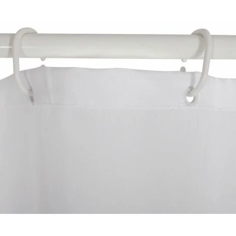 MSV Rideau De Douche Polyester SCOTT 180x200cm Chien Blanc - Anneaux Inclus - Beige 3 MSV Rideau De Douche Polyester SCOTT 180x200cm Chien Blanc - Anneaux Inclus - Beige – Image 3
