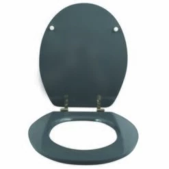 MSV Abattant WC MDF Finition Brillante Gris - Charnières Inox - Gris -Promos MSV Magasin 29458409 3