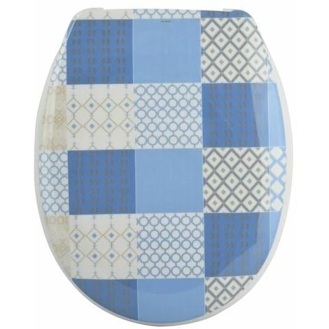 MSV Abattant WC Thermo Dur EFFET CERAMIQUE Céramique Bleu - Charnières PS - Bleu 1 MSV Abattant WC Thermo Dur EFFET CERAMIQUE Céramique Bleu - Charnières PS - Bleu