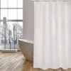 MSV Rideau De Douche Polyester 180x200cm Blanc - Blanc