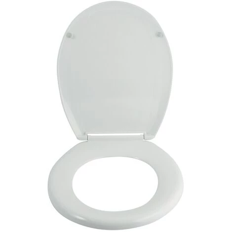 MSV Abattant WC Thermo Dur ARIZONA Blanc - Charnières Inox - Blanc 2 MSV Abattant WC Thermo Dur ARIZONA Blanc - Charnières Inox - Blanc – Image 2