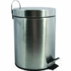 MSV Poubelle à Pédale Inox 5L Inox Satiné - Gris