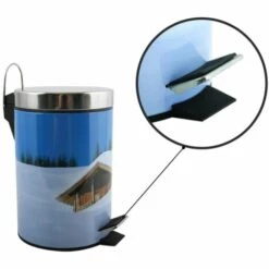 MSV Poubelle à Pédale Inox 3L Cottage Couleur - Multicolor -Promos MSV Magasin 29458548 4