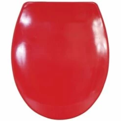 MSV Abattant WC Thermo Dur Rouge - Charnières Inox - Rouge