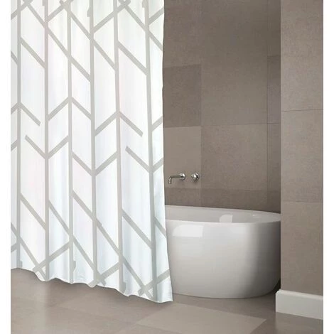 MSV Rideau De Douche Polyester TREE 180x200cm QUALITÉ PREMIUM Taupe - - Taupe 1 MSV Rideau De Douche Polyester TREE 180x200cm QUALITÉ PREMIUM Taupe - - Taupe