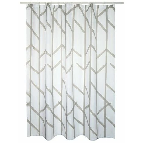 MSV Rideau De Douche Polyester TREE 180x200cm QUALITÉ PREMIUM Taupe - - Taupe 2 MSV Rideau De Douche Polyester TREE 180x200cm QUALITÉ PREMIUM Taupe - - Taupe – Image 2