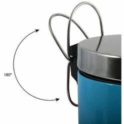 MSV Poubelle à Pédale Inox 5L Bleu - Bleu -Promos MSV Magasin 29458630 5