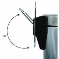 MSV Poubelle à Pédale Inox Miroir 30L Inox - Gris -Promos MSV Magasin 29458633 3