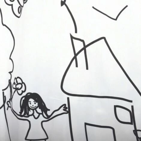 MSV Rideau De Douche Polyester 180x200cm Jardin D'enfants Noir & Blanc - Anneaux Inclus - Noir 2 MSV Rideau De Douche Polyester 180x200cm Jardin D'enfants Noir & Blanc - Anneaux Inclus - Noir – Image 2