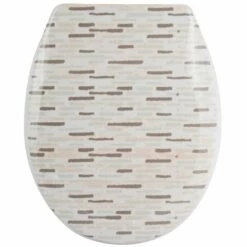 MSV Abattant WC Thermo Dur BRIQUE Beige - Charnières PS - Beige