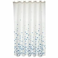 MSV Rideau De Douche Polyester BREST 180x200cm QUALITÉ PREMIUM Bleu - Anneaux Inclus - Bleu -Promos MSV Magasin 29458679 3