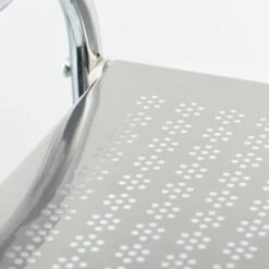 MSV Meuble Desserte De Salle De Bain 3 Titoirs En Acier - Gris -Promos MSV Magasin 29458772 4