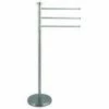 MSV Porte Serviettes 3 Branches Acier Inox - Gris