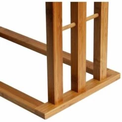 MSV Porte Serviettes Bambou 3 Barres Bambou - Marron -Promos MSV Magasin 29458781 3