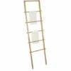 MSV Porte Serviettes Echelle 5 Niveaux Bambou - Marron