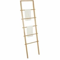 MSV Porte Serviettes Echelle 5 Niveaux Bambou - Marron
