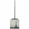 MSV Brosse Wc Avec Support MDF & Inox Tour Eiffel - Gris