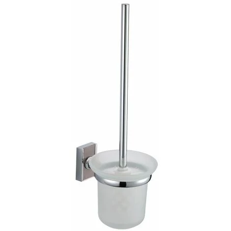 MSV Brosse Wc Avec Support à Fixer Zinc Chromé Alba - Transparent 1 MSV Brosse Wc Avec Support à Fixer Zinc Chromé Alba - Transparent