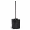 MSV Brosse Wc Avec Support Poyresine KUBIK Noir - Noir