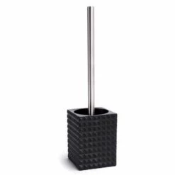 MSV Brosse Wc Avec Support Poyresine KUBIK Noir - Noir