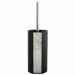 MSV Brosse Wc Avec Support Polyresine LUANDA Noir - Noir