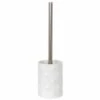 MSV Brosse Wc Avec Support Céramique KITEE Blanc - Blanc