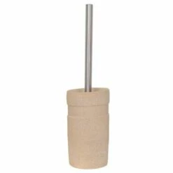 MSV Brosse Wc Avec Support Polyresine KIRIBATI Sable - Beige
