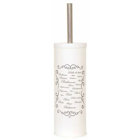 MSV Brosse Wc Avec Support Acier PARIS Crème - Beige 1 MSV Brosse Wc Avec Support Acier PARIS Crème - Beige